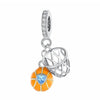 Basketball Charm Hoop Ball Sport Blue Love Heart