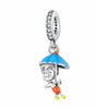 Boy Blue Umbrella Charm Rainy Day Happy Boy Rain