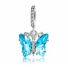 Light Blue Butterfly Charm Colored Pretty