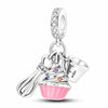 Pink Cupcake Charm Wisk Measuring Cup Baking