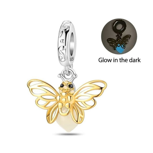 Dangling Firefly Charm Glow in the Dark
