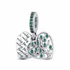 Family Tree Charm Love Heart Green