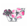 Pink Flowers Charm Garden Two Tone