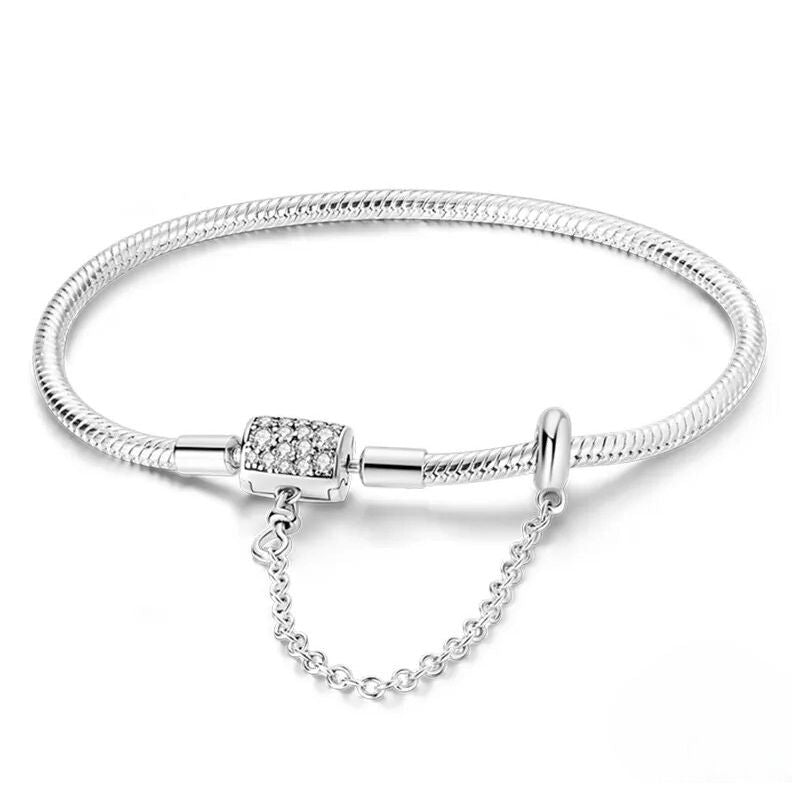 DIY Charm Bracelet with Neutral Clasp and Chain