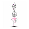 Pink Ballerina Charm Girl Pirouette Dance Ballet