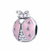 Pink Ladybug Charm Garden Insect