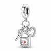 Lock and Key Charm Love Heart Couple