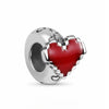 Red Love Heart Charm Lovers Couples Engagement