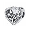 Rose Love Heart Charm Lovers Couple Garden Flower