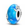 Love You Charm Family Blue Glass Bead