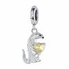 Mink Charm Weasel Yellow Love Heart Animal