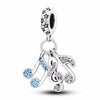 Music Note Charm Musical Blue Purple Pink