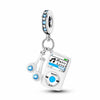 Music Player Charm Earphones Blue