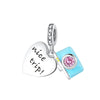 Nice Trip Charm Travel Blue Camera Love Heart