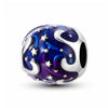 Night Storm Charm Purple Blue Ocean Stars