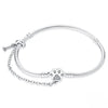 Pet Charm Bracelet with Pawprint Clasp and Chain Dog Bone