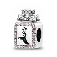 I Love Perfume Silver Charm Pink Bottle Beauty Accessories