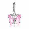 Pink Butterfly Charm Colored Pretty