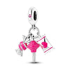 Pink Candy Charm Lollypop Lolly Wrapper Love Heart