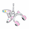 Pink Game Earphones Charm Control Gamer