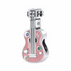 Pink Guitar Charm Stringed Instrument Music Lovers