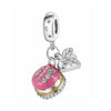 Pink Happy Birthday Cake Charm Party Love Heart Present