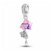 Pink Flower Charm Garden Purple Blooming Bud