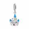 Princess Castle Charm Blue Tower Pink Love Heart