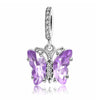 Purple Butterfly Charm Colored Pretty