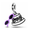 Purple Sunglasses Charm Hat Stylish