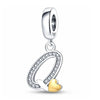 Q Initial Charm Alphabet Letter Love Heart