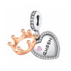 Queen Charm Crown Heart