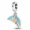 Rainbow Charm Yellow Sun Love Heart Cloud