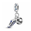 Soccer Charm Sport Shoe Ball Blue Game