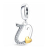 V Initial Charm Alphabet Letter Love Heart