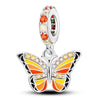 Yellow Butterfly Charm Orange Red Wildlife