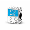 You Win Charm Blue Game Gaming Box Gamer