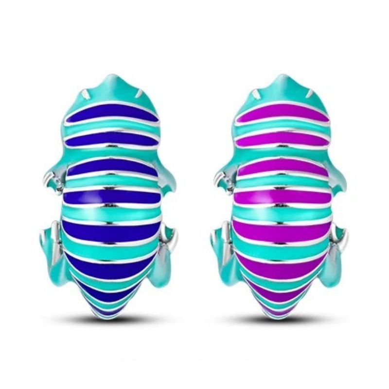 Chameleon Sterling Silver Plated Charm Color Change with Temperature