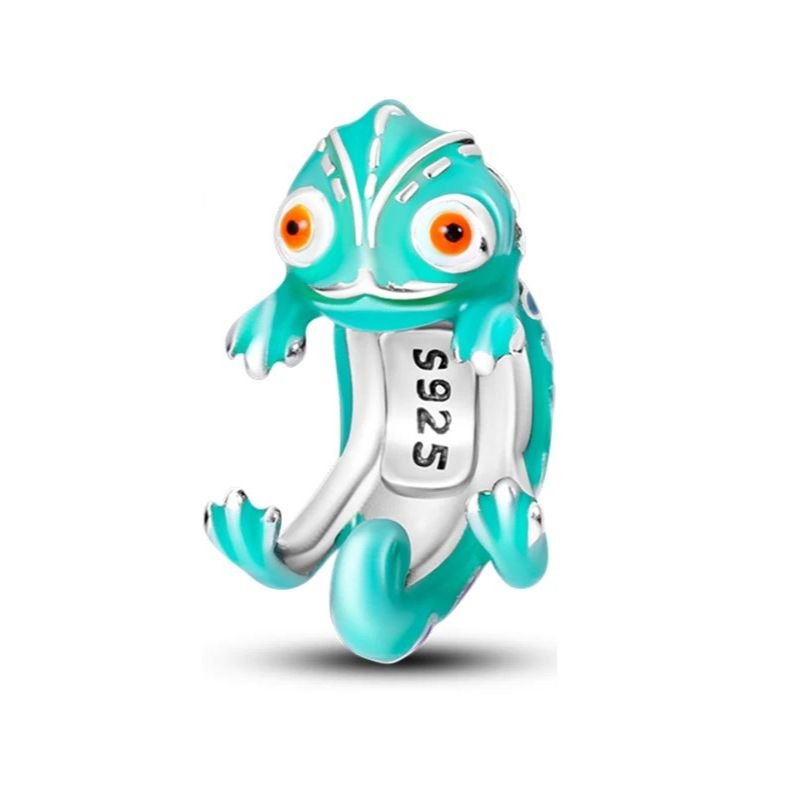 Chameleon Sterling Silver Plated Charm Color Change with Temperature