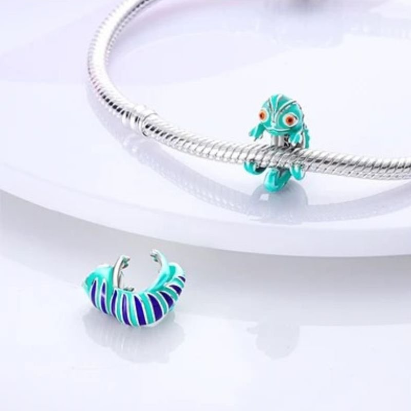 Chameleon Sterling Silver Plated Charm Color Change with Temperature