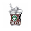 Brown Coffee Cup Charm Coffee Lovers Green