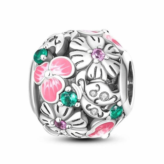 Flower Garden Charm Pink Floral Design