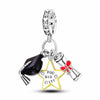 Graduation Charm Graduate Cap Certificate Star