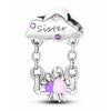 Sisterhood Charm Swing Purple Little Sister Big Sister