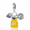 Basket Ball Charm Yellow 24 Singlet Uniform